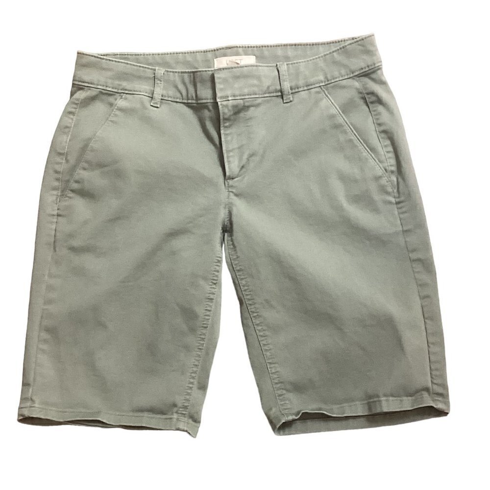 LOFT Marisa Bermuda Roll Up 4-Pocket Shorts‎ Cotton Spandex Sz 2 Green 95L